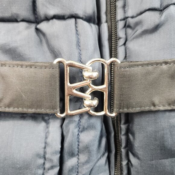 Vintage Snowmobile Suit Men's Large Tall Navy Blue One Piece Belted USA Made 70s - Picture 14 of 16